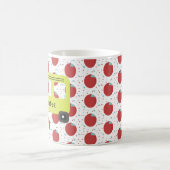 Mug Pilote de bus scolaire Motif pomme jaune (Centre)