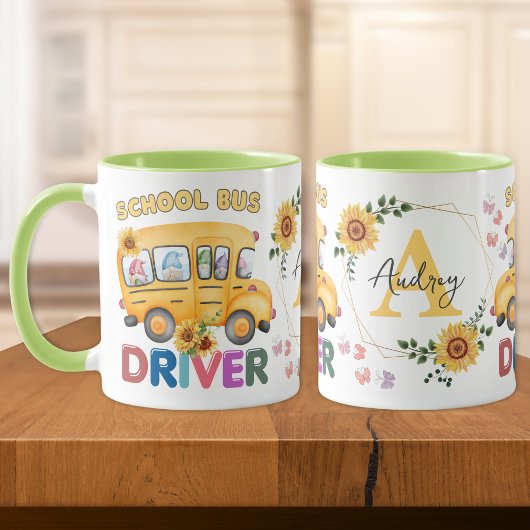 Mug Pilote de bus scolaire personnalisé