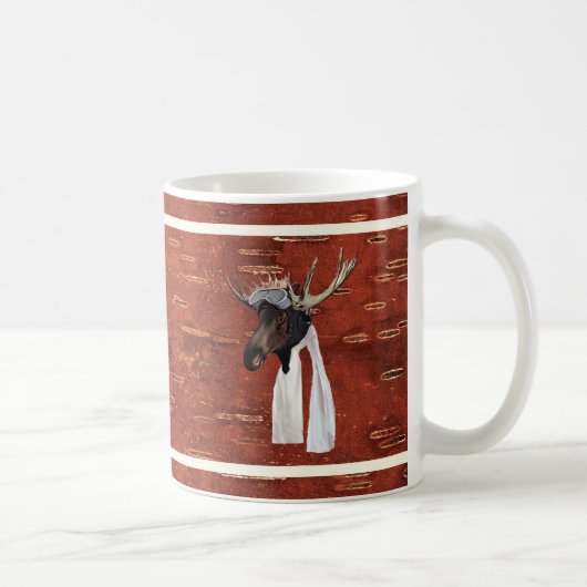 Mug Pilote de l'aviation de l'orignal volant sur l'éco (Droite)