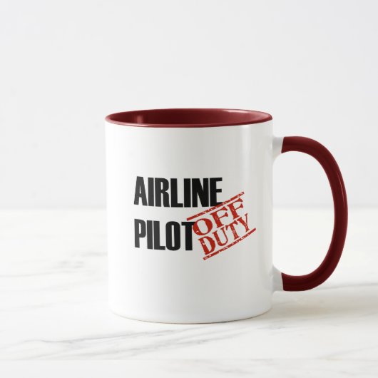 Mug Pilote de ligne aérienne (Droite)