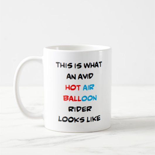Mug pilote de montgolfière, avide (Gauche)