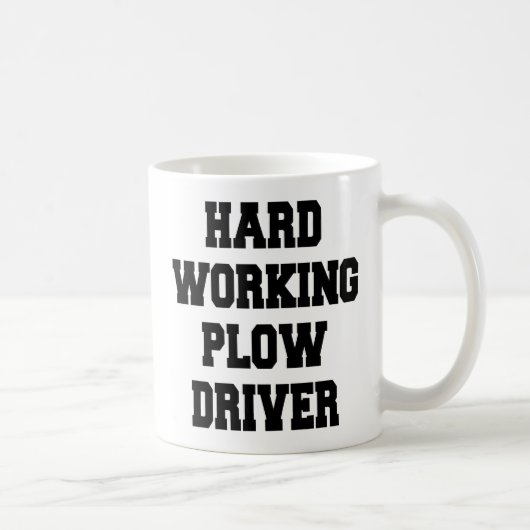 Mug Pilote de pression de travail dur (Droite)