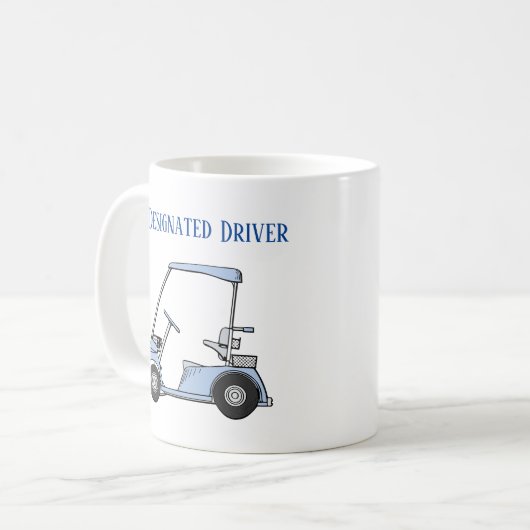 Mug Pilote désigné Funny GOLF (Devant gauche)