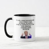 Mug Pilote d'hélicoptère Trump, pilote d'hélicoptère T (Gauche)
