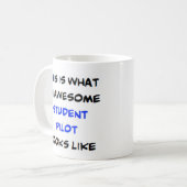 Mug pilote étudiant, génial (Devant gauche)