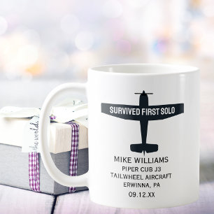 Mug Pilote Étudiant Premier Solo Avion Drôle Personnal