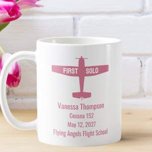 Mug Pilote Étudiant Premier Solo Avion Personnalisé am