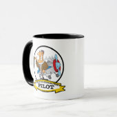 MUG PILOTE II LE PLUS GRAND CARTOON HOMME (Devant gauche)
