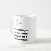 Mug Pilote - Les trois meilleures choses Mug en cé (Devant gauche)