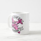 Mug Pilote Love Bomber Rose (Devant gauche)