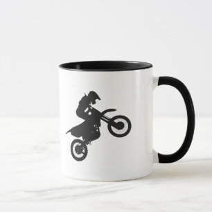 Mug Pilote Motocross - Choisir la couleur arrière - p