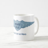Mug Pilote privé Blue Wings (Devant droit)