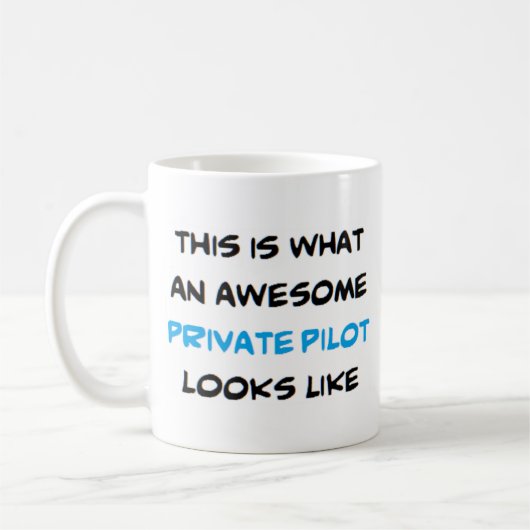 Mug pilote privé, génial (Gauche)