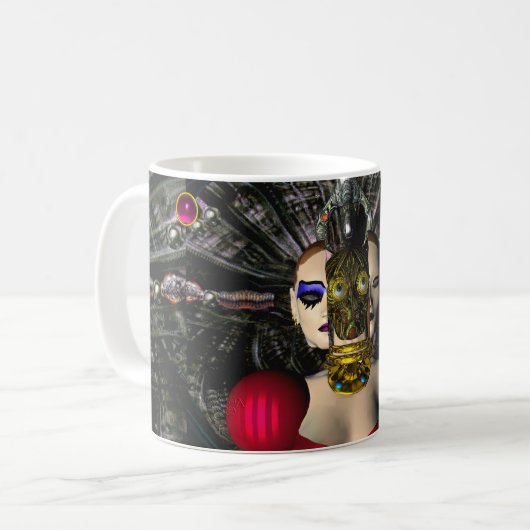 Mug PILOTE SPACESHIP ANDROID XENIA, Science-fiction (Devant gauche)