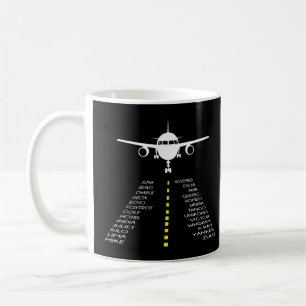 Mug Pilotes avion pilote phonétique Alphabet pilote
