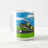 Mug Pilotes et biplans mignons d'armée de l'air (Devant gauche)