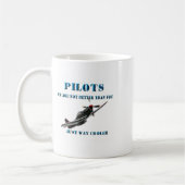 Mug Pilotes - nous ne sommes pas meilleurs que vous (Gauche)