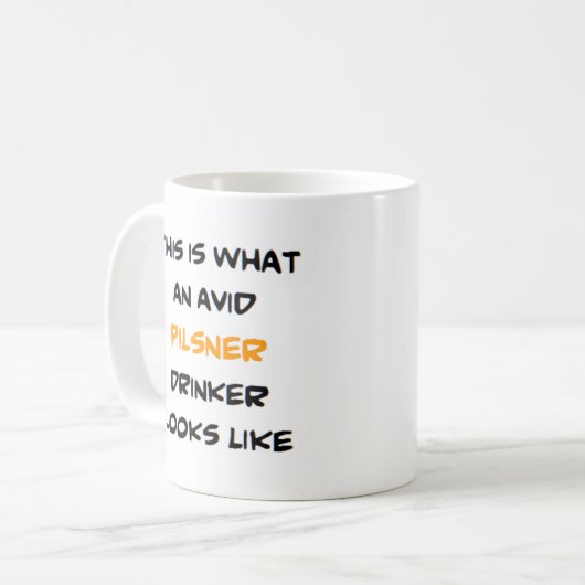 Mug pilsner drinker, avide (Devant gauche)