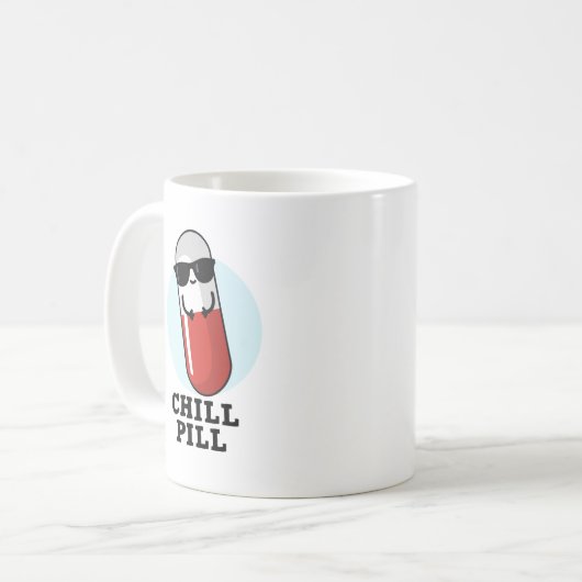 Mug Pilule de pilule Cool de médecine Pun (Devant gauche)