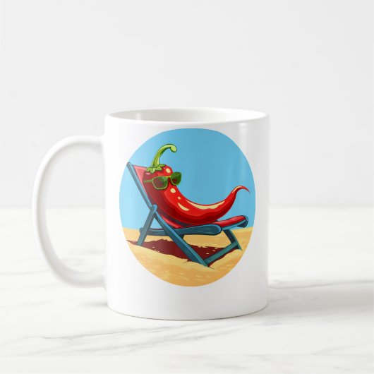 Mug Piment de Chaise Longue Pour Amateurs de Bain de S (Gauche)
