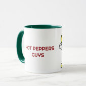 Mug Piments chauds caricaturaux (Devant gauche)