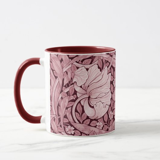 Mug Pimpernel Maroon, William Morris (Gauche)