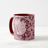 Mug Pimpernel Maroon, William Morris (Devant gauche)