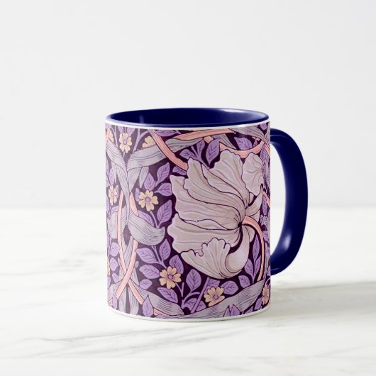 Mug Pimpernel Purple, William Morris (Devant droit)