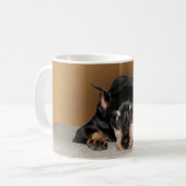 Mug Pin de minute de Pinscher miniature aka (Devant gauche)