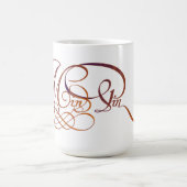 Mug Pin de minute en manuscrit élégant (Centre)
