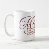 Mug Pin de minute en manuscrit élégant (Gauche)