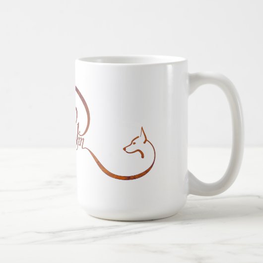 Mug Pin de minute en manuscrit élégant (Droite)