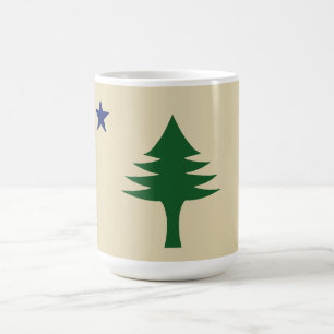 Mug Pin et étoile 1901 drapeau de l'état du Maine