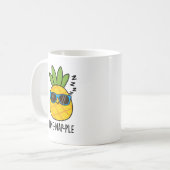 Mug Pin-nap-ple Funny Fruit Pun à ananas (Devant gauche)