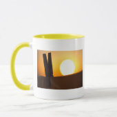 Mug Pince à linge au lever de soleil (Gauche)