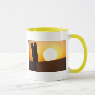 Mug Pince à linge au lever de soleil