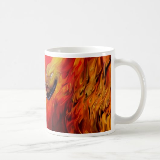 Mug Pince de dragon - Dragon rouge (Droite)