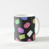Mug Pinceau de peinture contours, pinceaux colorés (Devant droit)