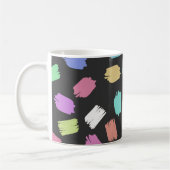 Mug Pinceau de peinture contours, pinceaux colorés (Gauche)
