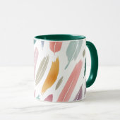 Mug Pinceaux Abstraits minimalistes Pastel (Devant droit)