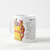 Mug Pinckney l'origine, la signification et la crête (Devant gauche)