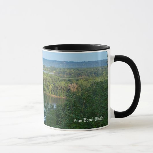 Mug Pine Bend Bluffs surplombant le fleuve Mississippi (Droite)