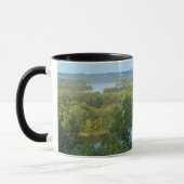 Mug Pine Bend Bluffs surplombant le fleuve Mississippi (Gauche)