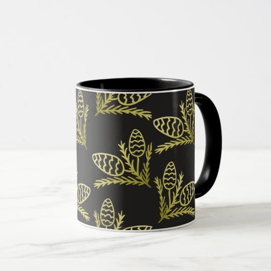Mug Pine Cone Modern Rustic (Devant droit)