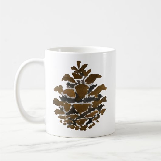 Mug Pine cône Wilderness peinture de Noël (Gauche)