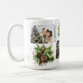 Mug Pine Cones Holly Berries Photo Collage Noël (Gauche)