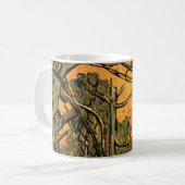 Mug Pine Trees Red Sky Setting Soleil par Vincent van  (Devant gauche)