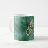 Mug Pine Turquoise Vert or Noël (Devant gauche)