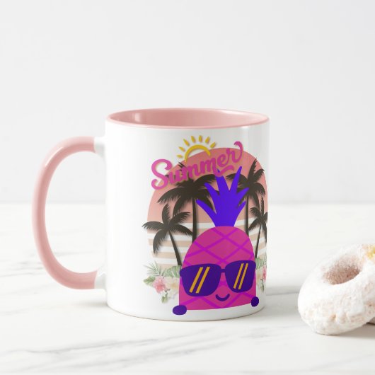 Mug Pineapple Enjoy the Summer (Avec donut)