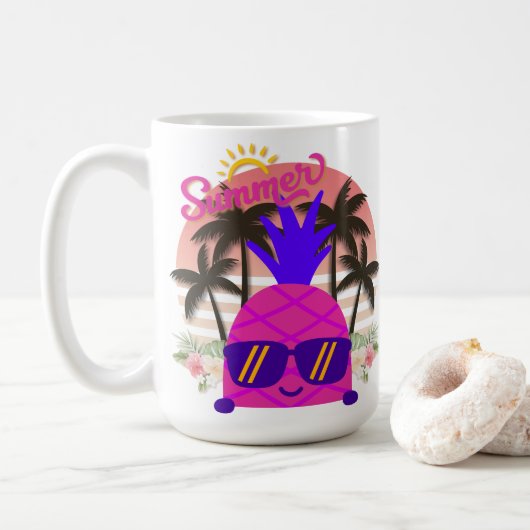 Mug Pineapple Enjoying the Summer (Avec donut)